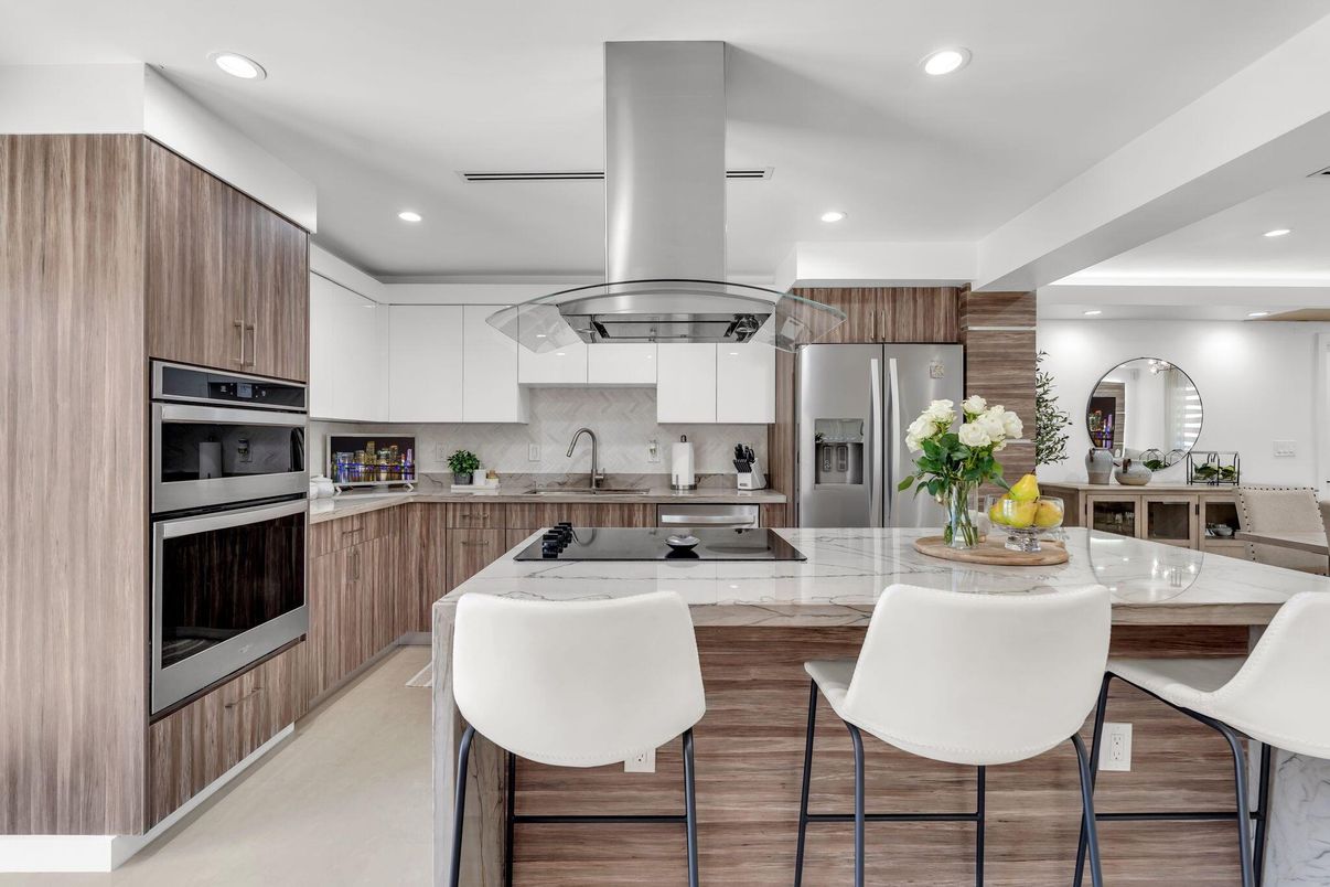 Interior, Kitchen, Recessed Lighting, Stainless Steel Appliances