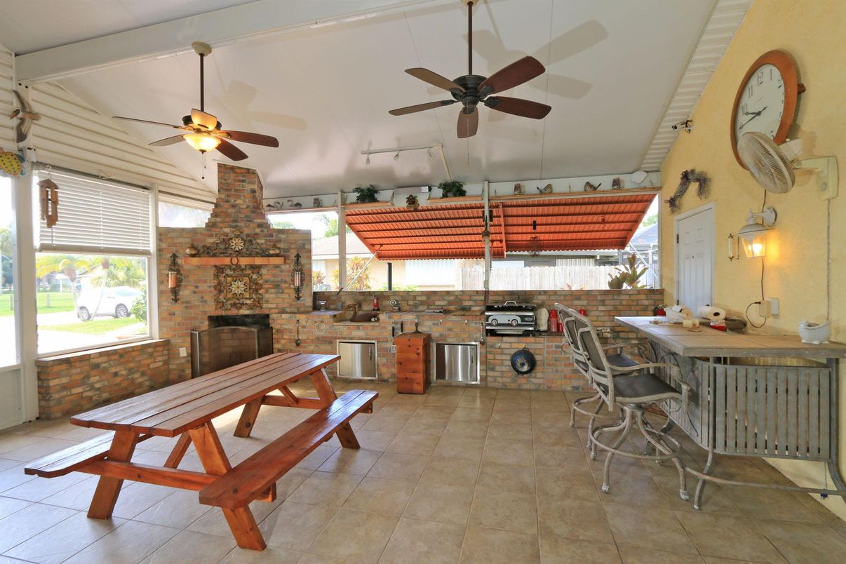 Fireplace, Interior, Stone Walls