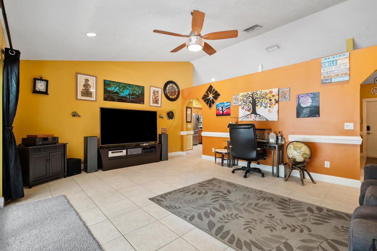 Home Office, Interior, Recessed Lighting
