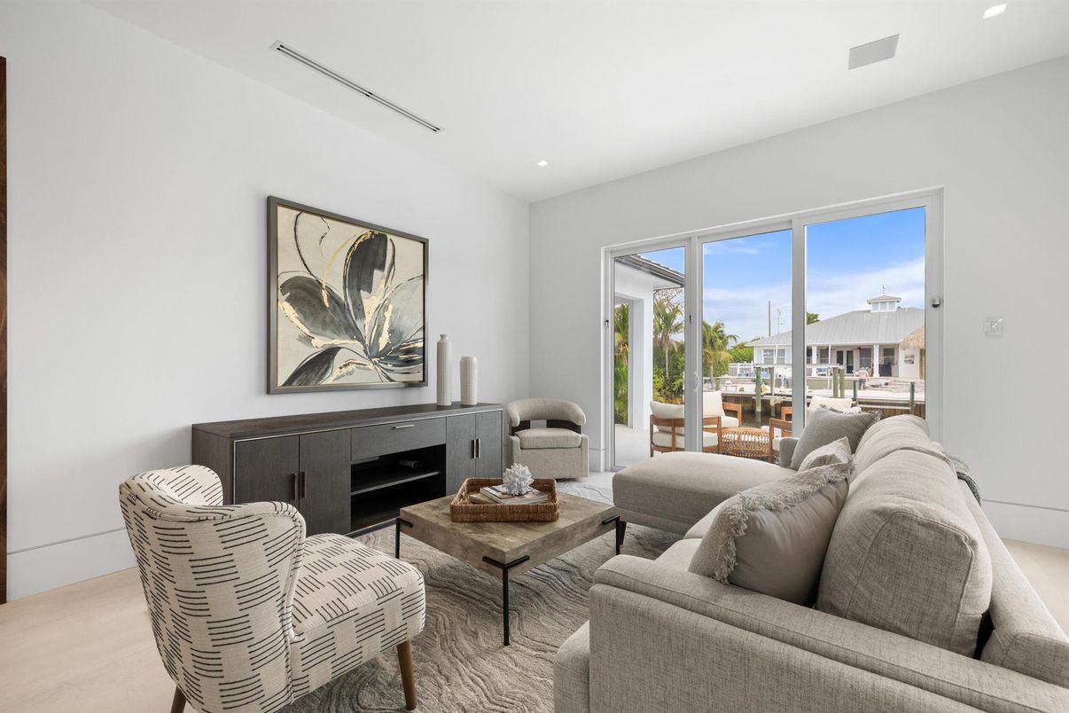 Interior, Living room, Recessed Lighting