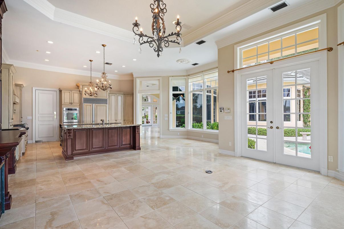 Chandelier, Interior, Kitchen, Recessed Lighting