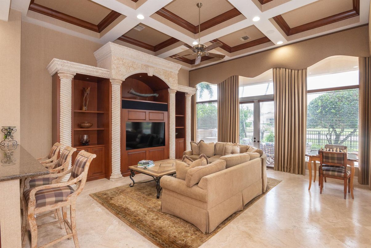 Interior, Living room, Recessed Lighting