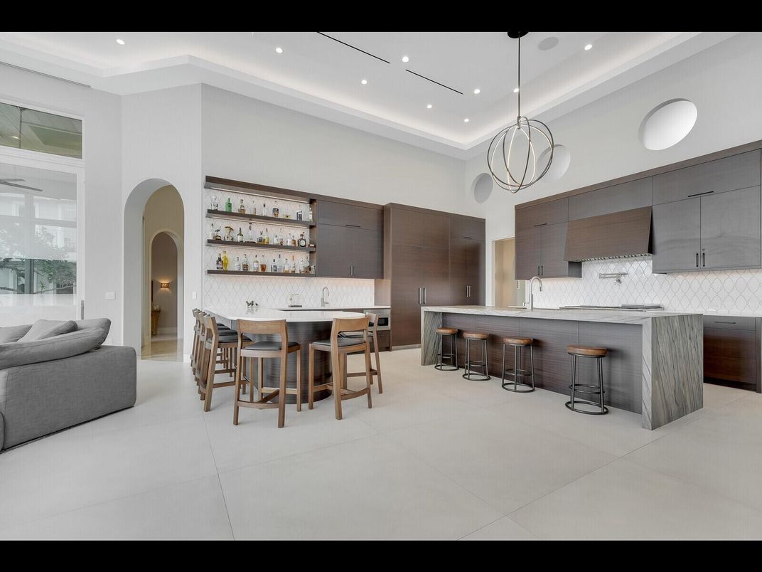 Interior, Kitchen, Pendant Lights, Recessed Lighting, Stainless Steel Appliances