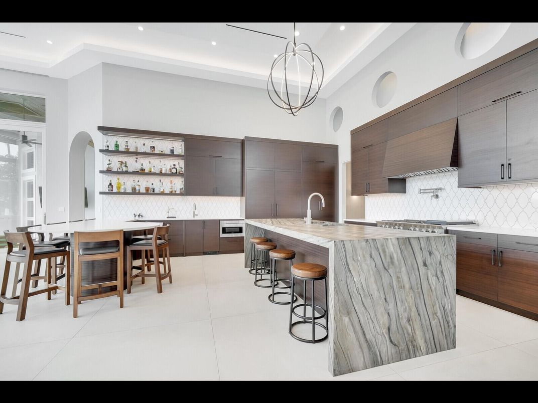 Interior, Kitchen, Pendant Lights, Recessed Lighting, Stainless Steel Appliances