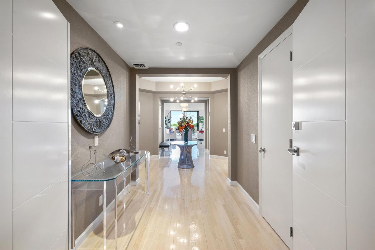 Interior, Pendant Lights, Recessed Lighting, Wood Texture Flooring