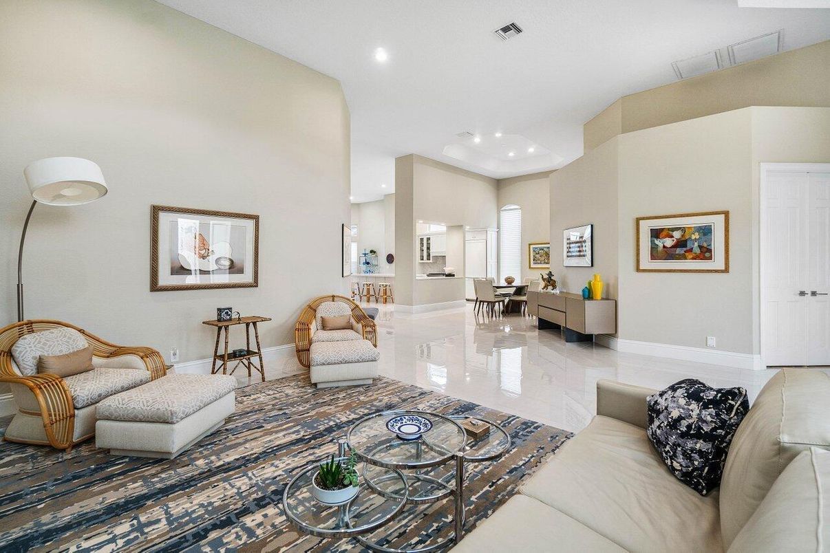 Interior, Living room, Recessed Lighting