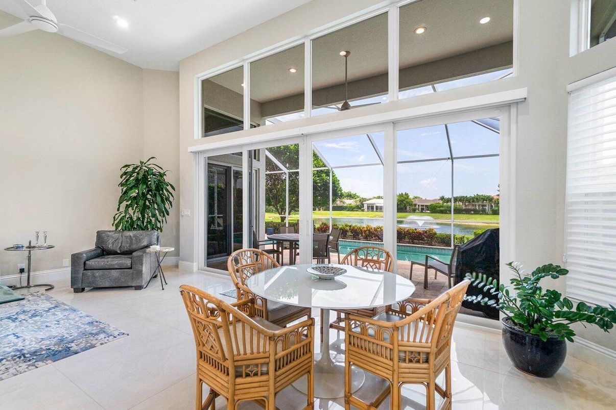 Dining room, Glass Ceilings, Interior, Recessed Lighting, Sun Room, Water