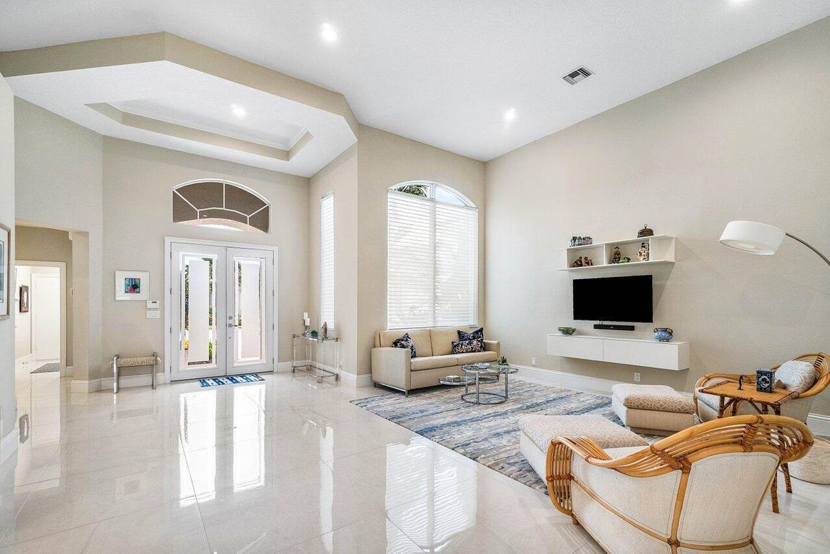 Interior, Living room, Recessed Lighting
