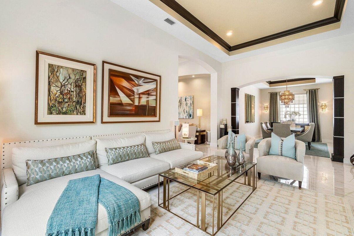 Chandelier, Dining room, Interior, Living room, Recessed Lighting