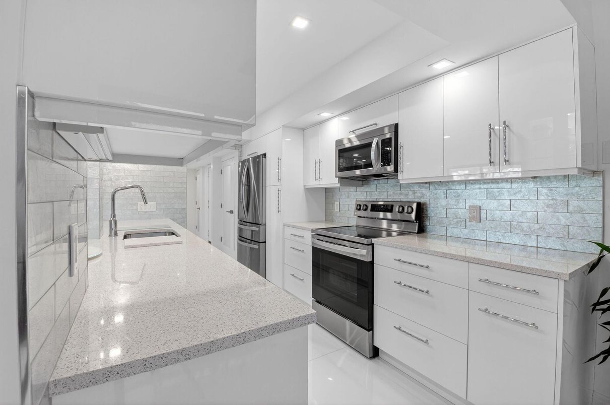 Interior, Kitchen, Recessed Lighting, Stainless Steel Appliances
