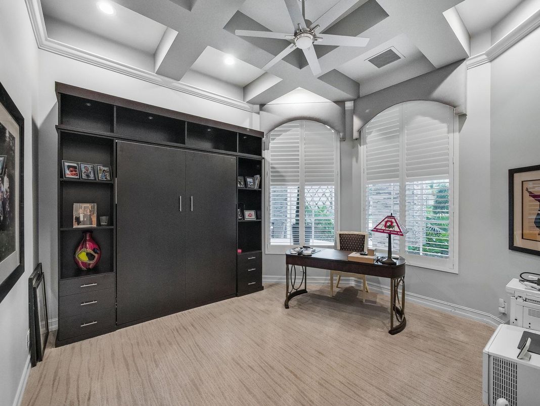 Home Office, Interior, Recessed Lighting