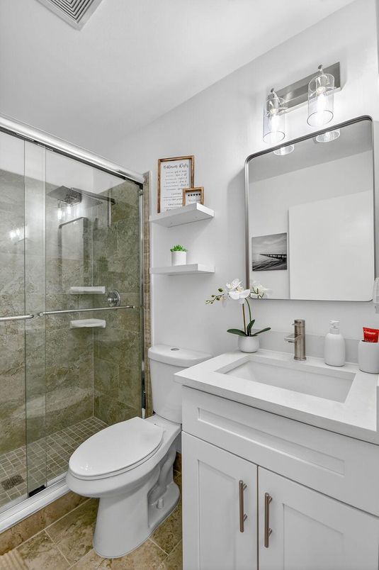 Bathroom, Glass Shower, Interior