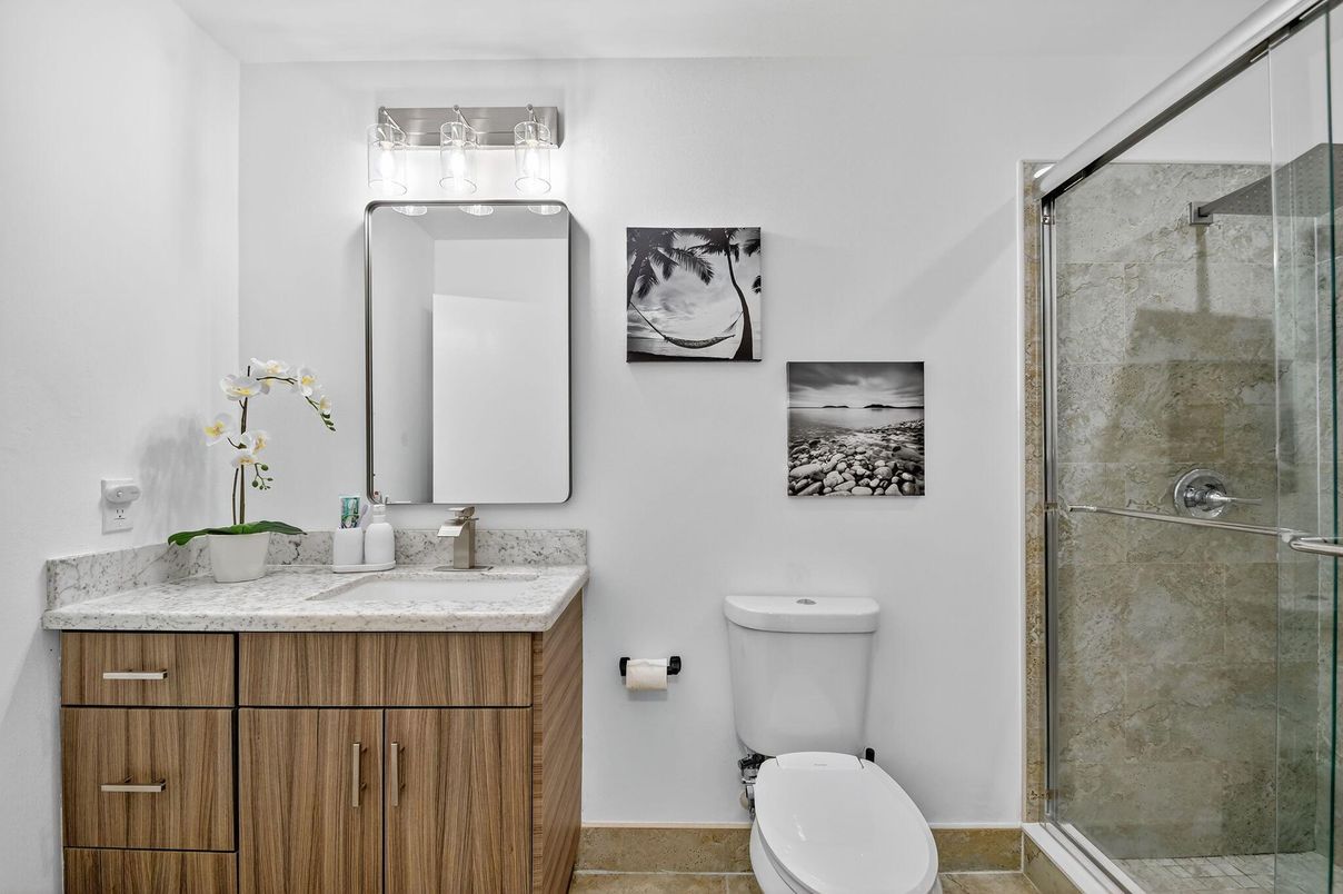 Bathroom, Glass Shower, Interior