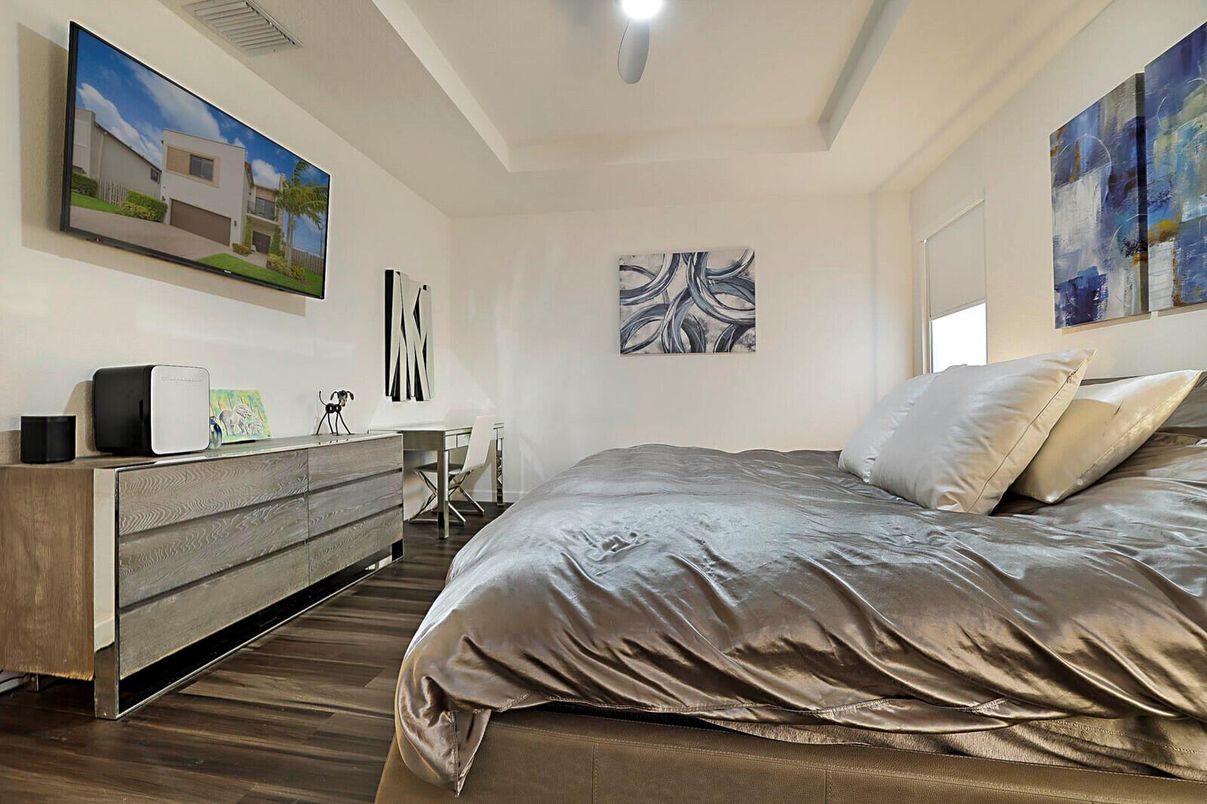 Bedroom, Interior, Wood Texture Flooring