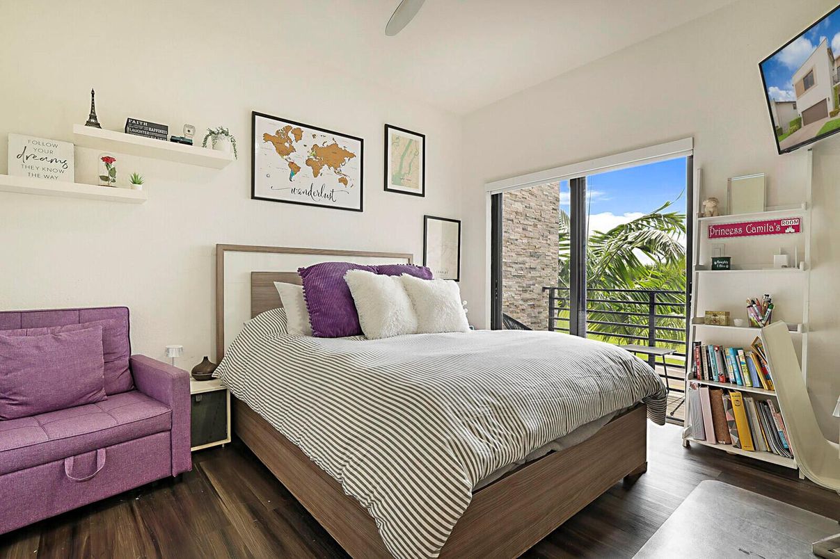 Bedroom, Interior, Wood Texture Flooring