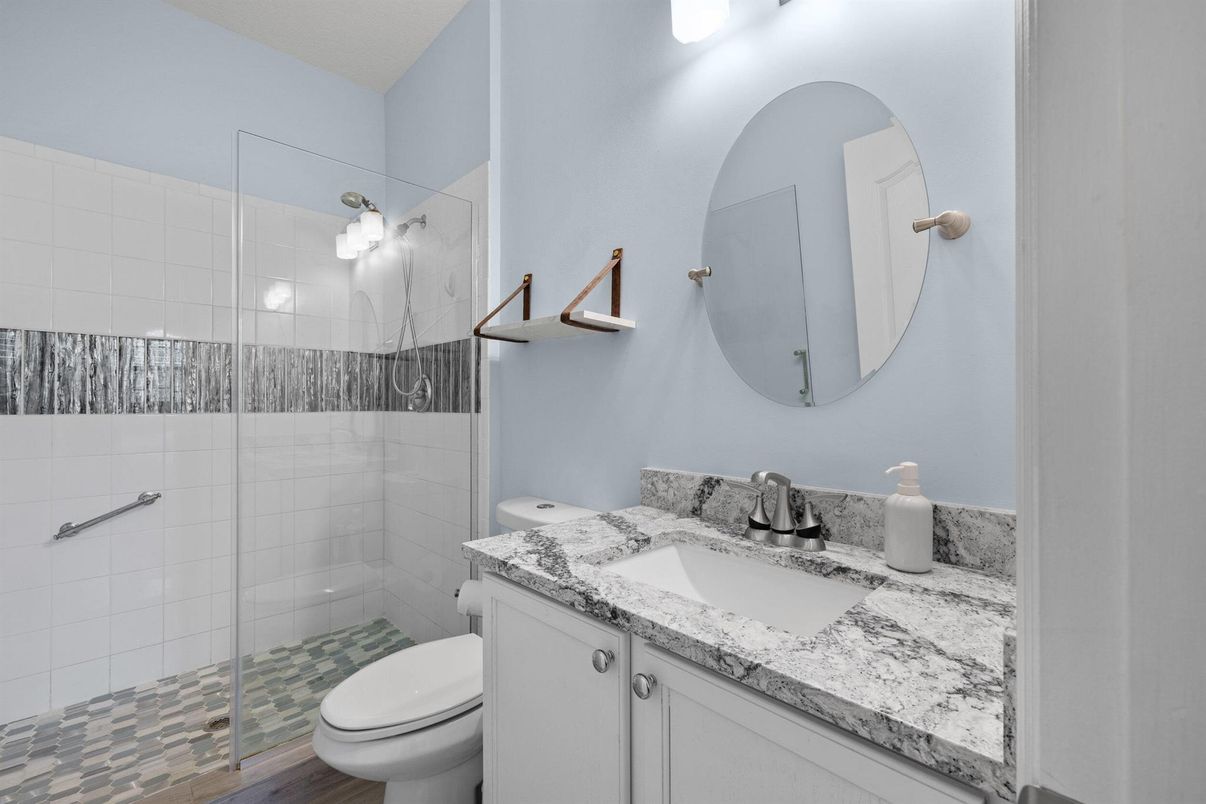 Bathroom, Glass Shower, Interior