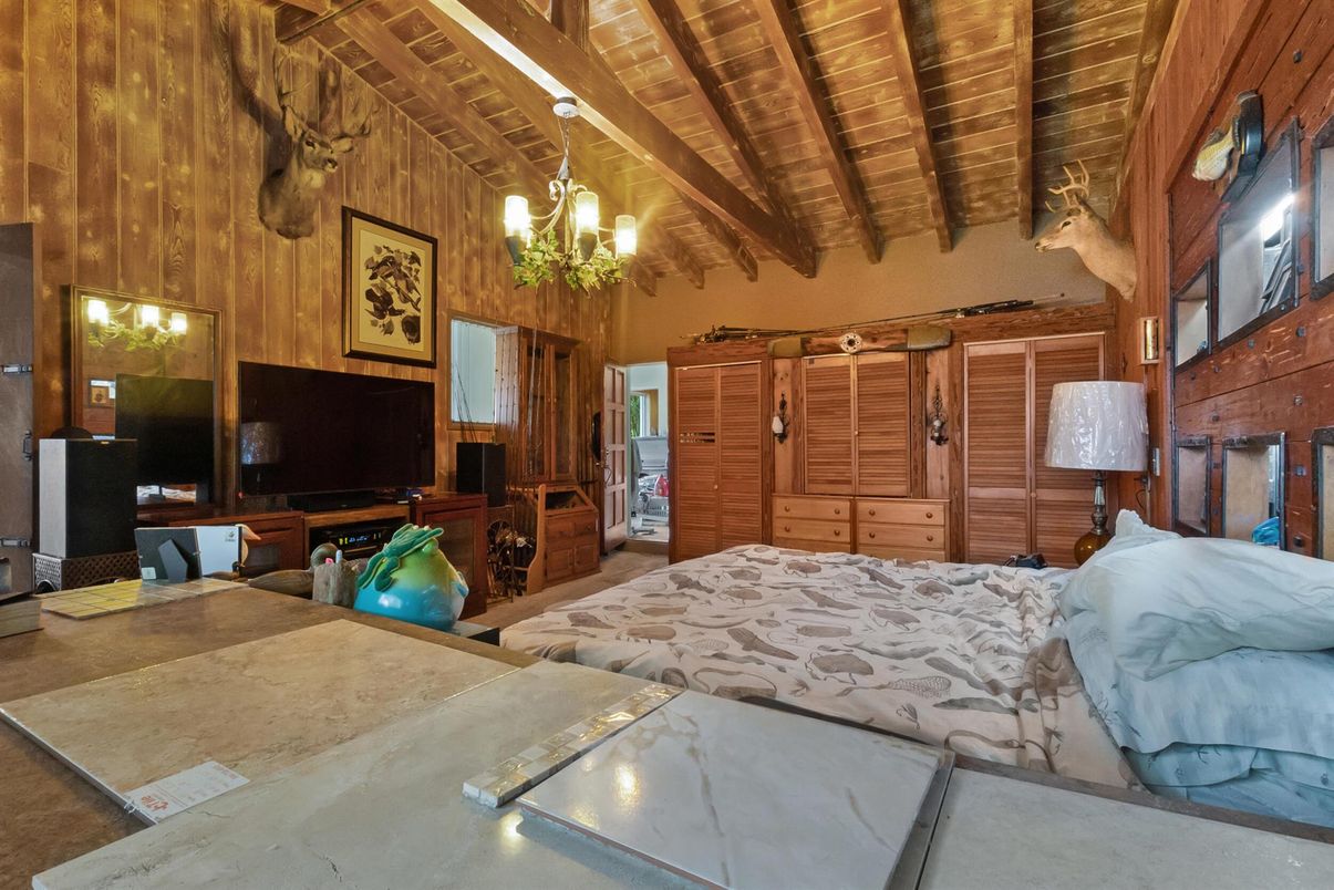 Bedroom, Interior, Wooden Beams, Wooden Ceilings, Wooden Walls
