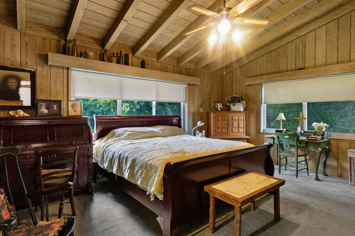 Bedroom, Interior, Wooden Ceilings, Wooden Walls