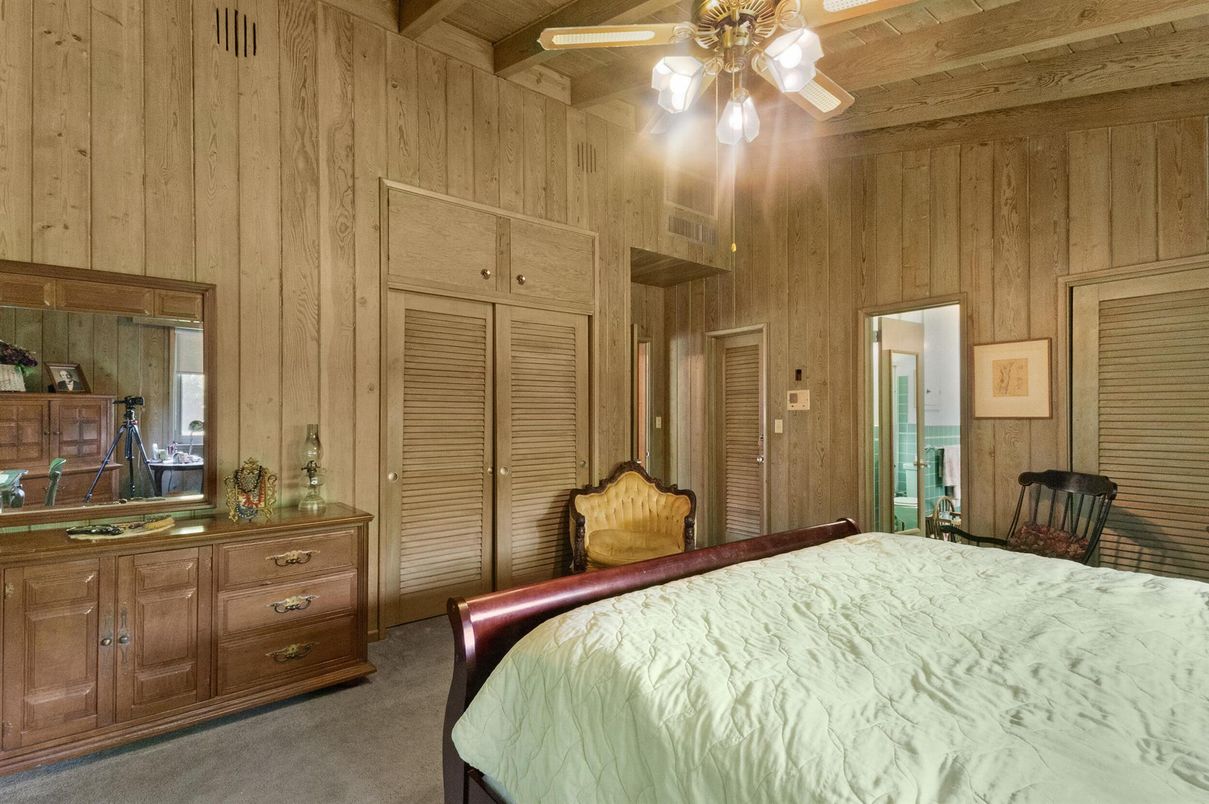 Bedroom, Interior, Wooden Ceilings, Wooden Walls