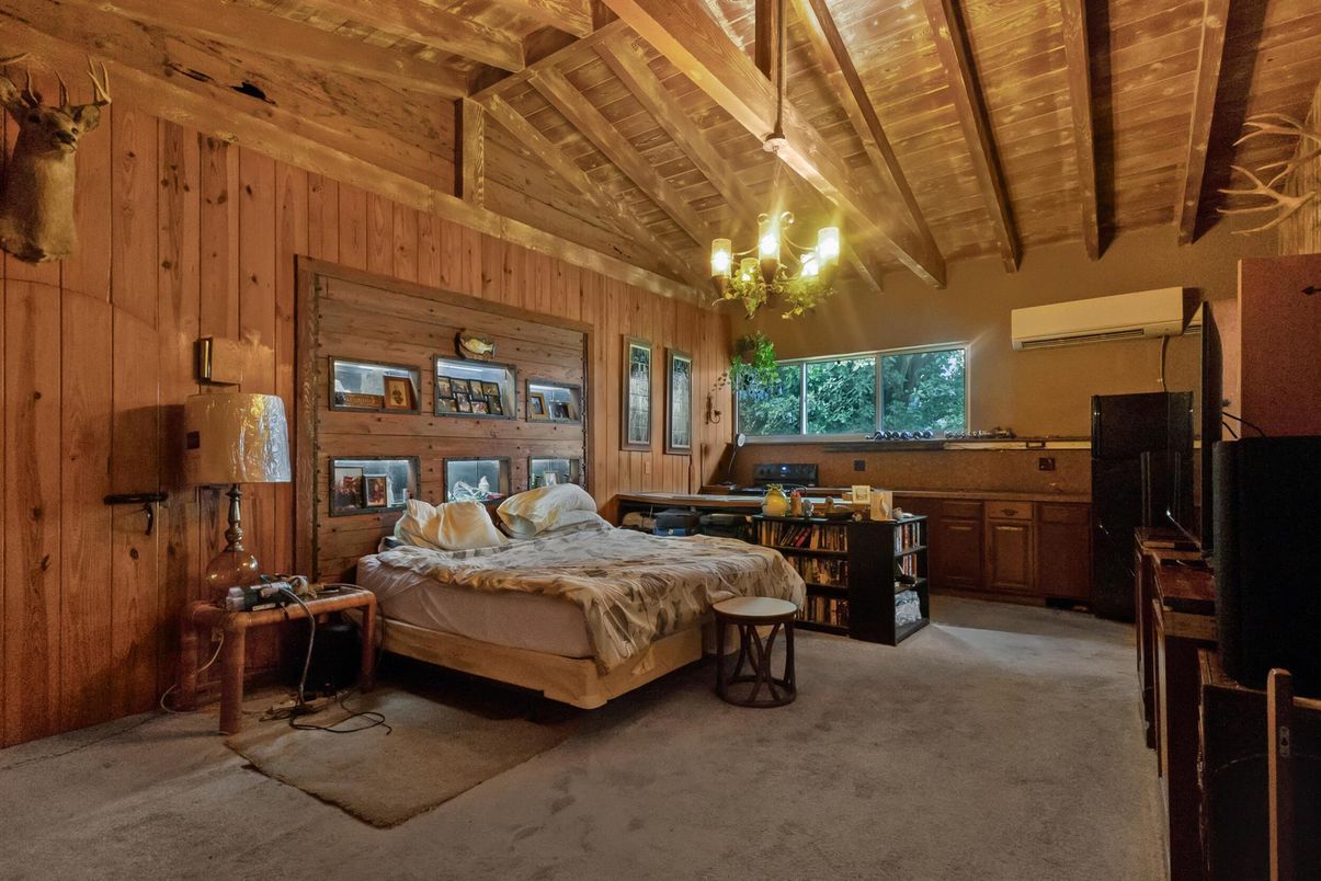 Bedroom, Interior, Wooden Beams, Wooden Ceilings, Wooden Walls