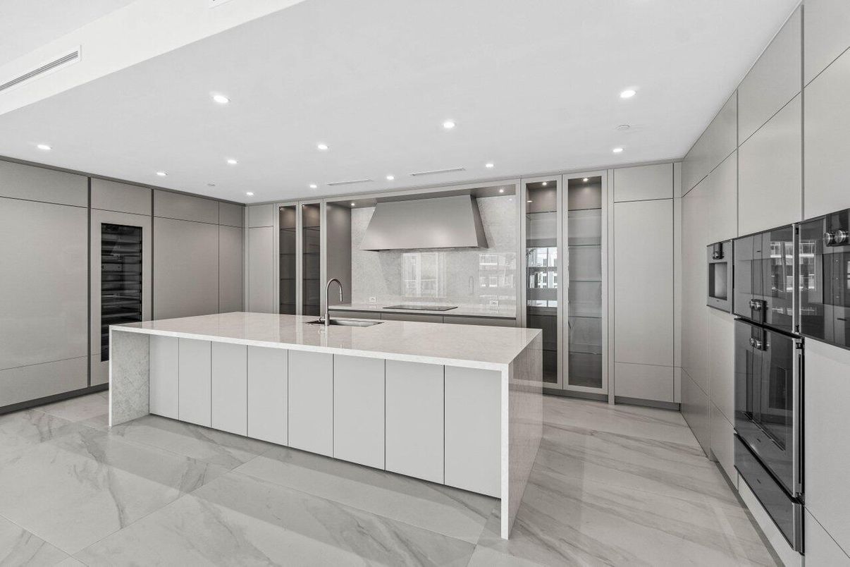 Interior, Kitchen, Marble, Recessed Lighting