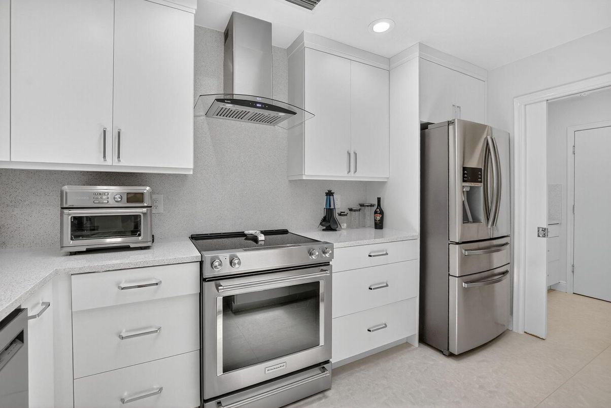 Interior, Kitchen, Recessed Lighting, Stainless Steel Appliances
