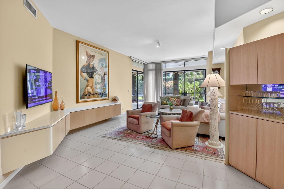 Interior, Living room, Recessed Lighting