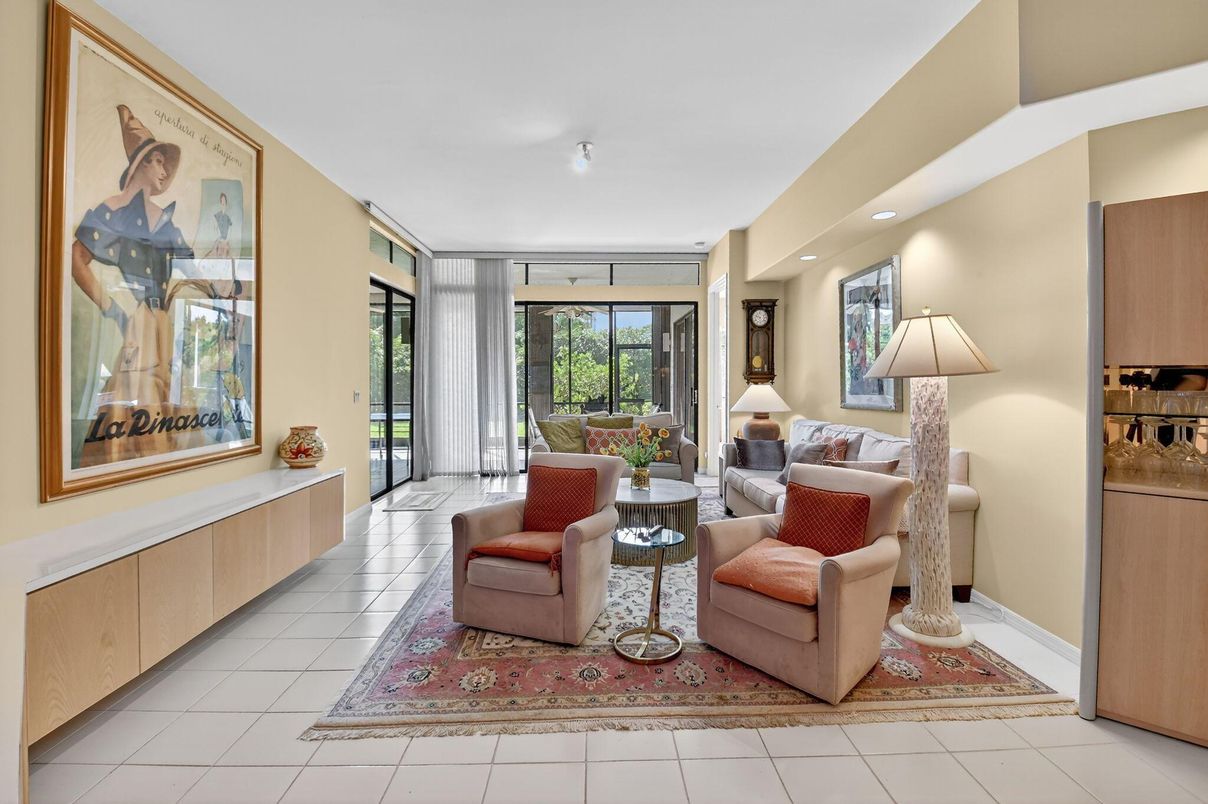 Interior, Living room, Recessed Lighting