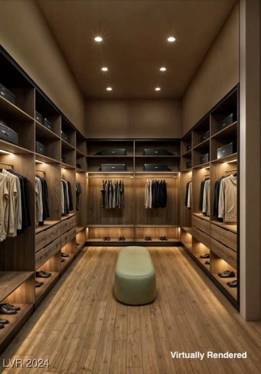 Interior, Recessed Lighting, Walk-in Closets, Wood Texture Flooring