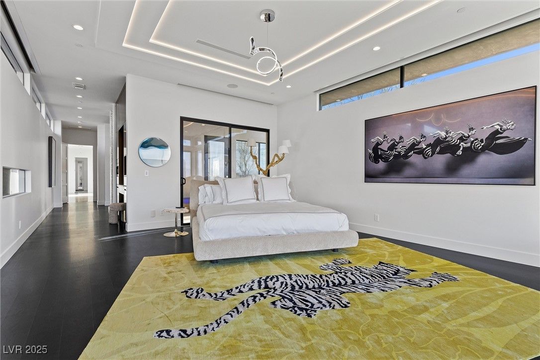 Bedroom, Interior, Pendant Lights, Recessed Lighting