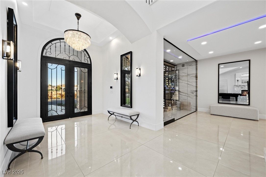 Chandelier, Interior, Recessed Lighting