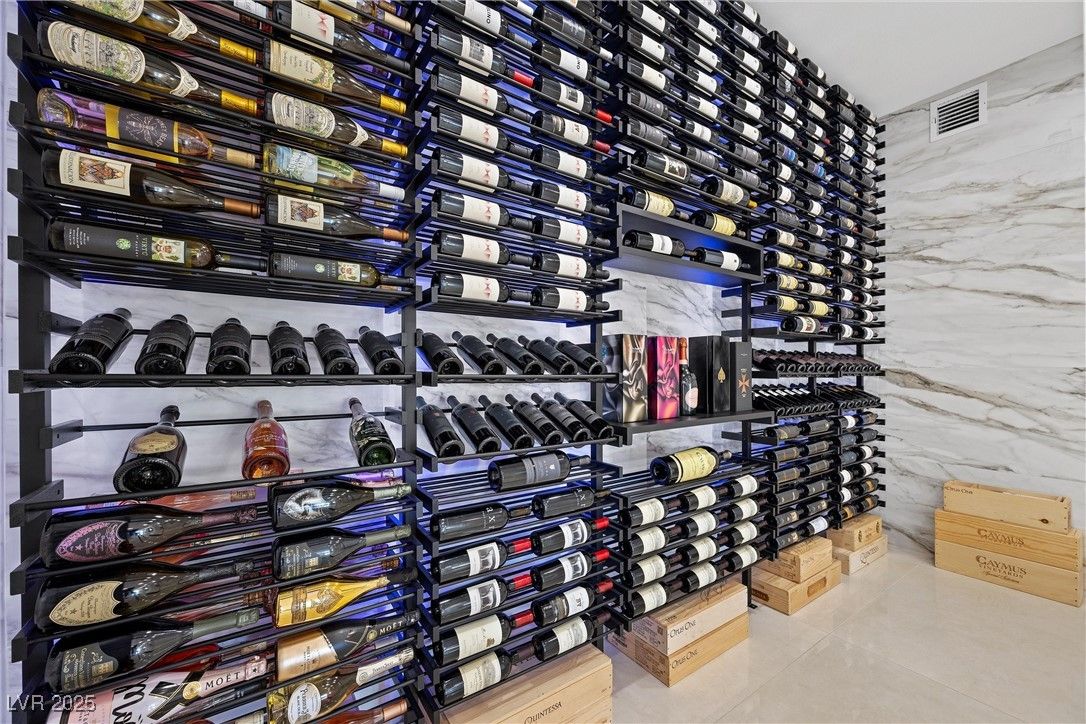 Interior, Marble Walls, Wine Storage