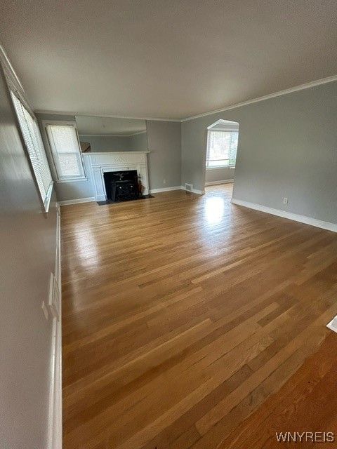 Empty room, Fireplace, Interior, Wood Texture Flooring