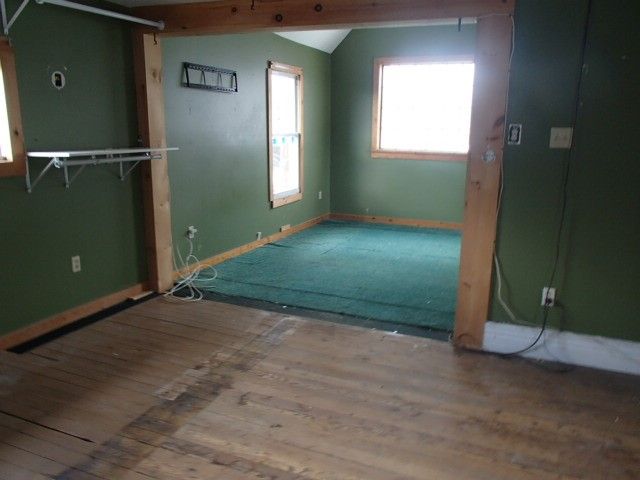 Empty room, Interior, Wooden Beams, Wood Texture Flooring