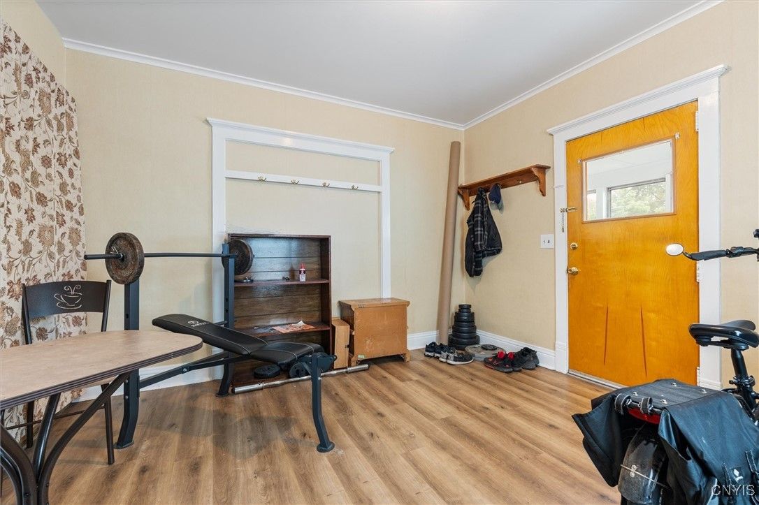 Fitness Equipment, Interior, Wood Texture Flooring