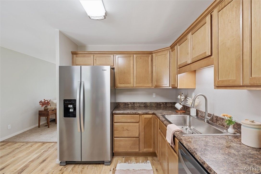 Interior, Kitchen, Wood Texture Flooring