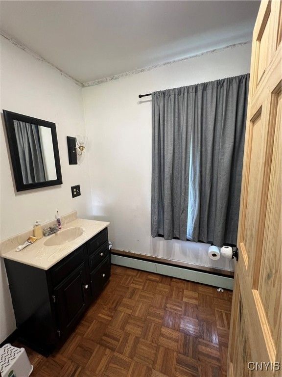 Bathroom, Interior, Wood Texture Flooring