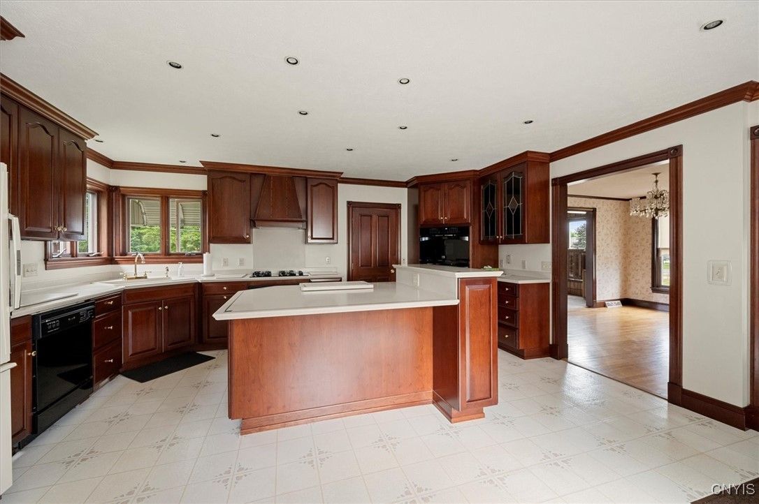 Chandelier, Interior, Kitchen, Recessed Lighting