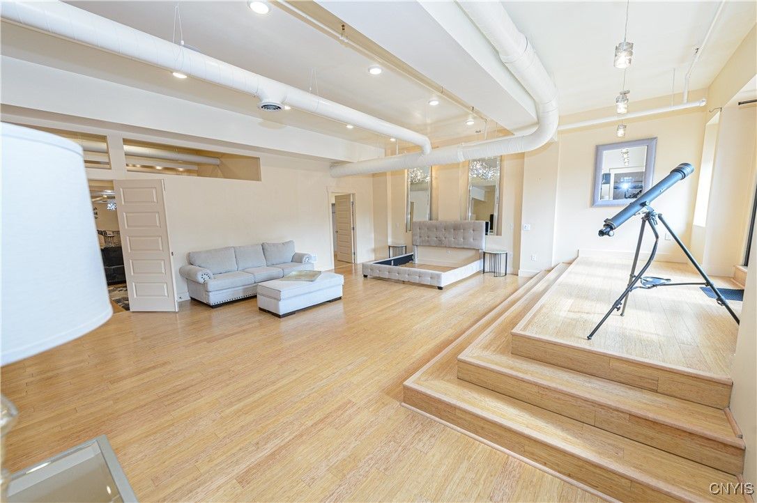 Interior, Pendant Lights, Recessed Lighting, Wood Texture Flooring
