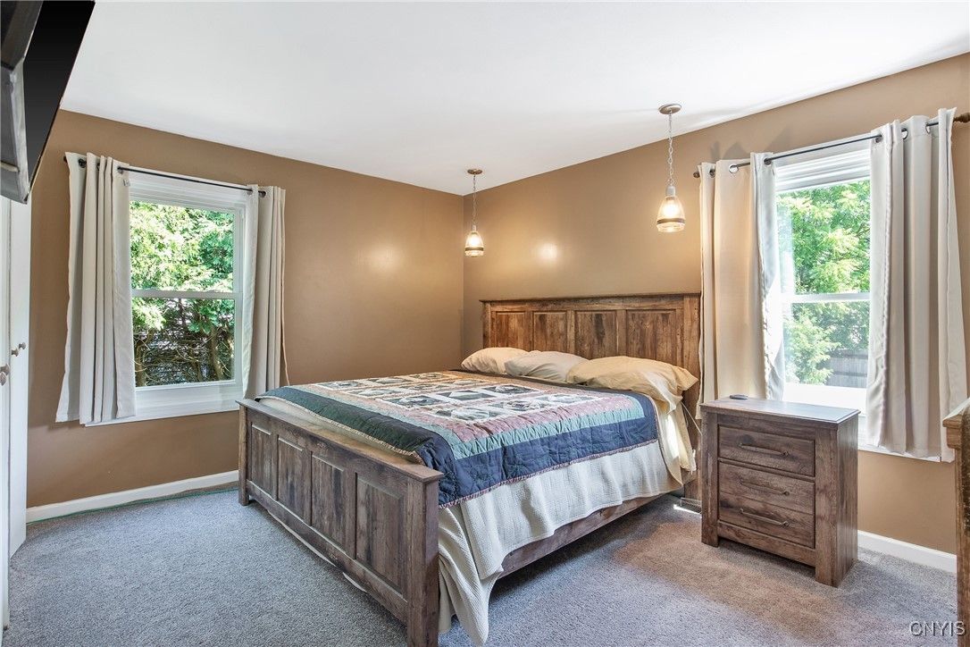 Bedroom, Interior, Pendant Lights