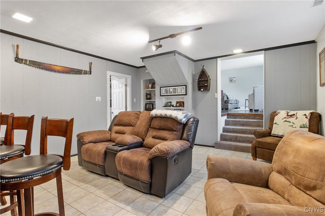 Interior, Living room, Recessed Lighting