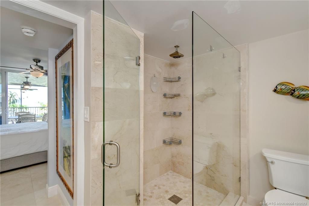 Bathroom, Glass Shower, Interior, Marble Walls