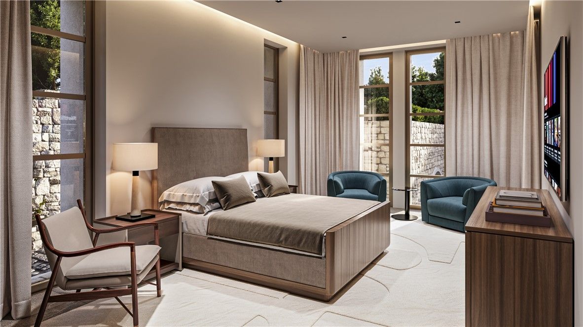 Bedroom, Interior, Recessed Lighting