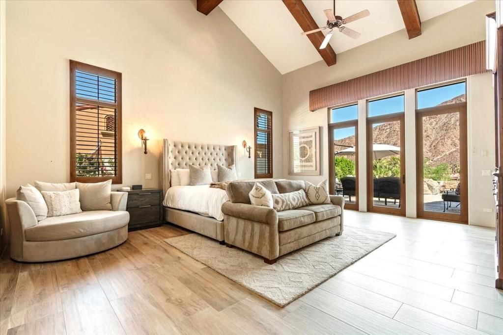 Bedroom, Interior, Wooden Beams, Wood Texture Flooring