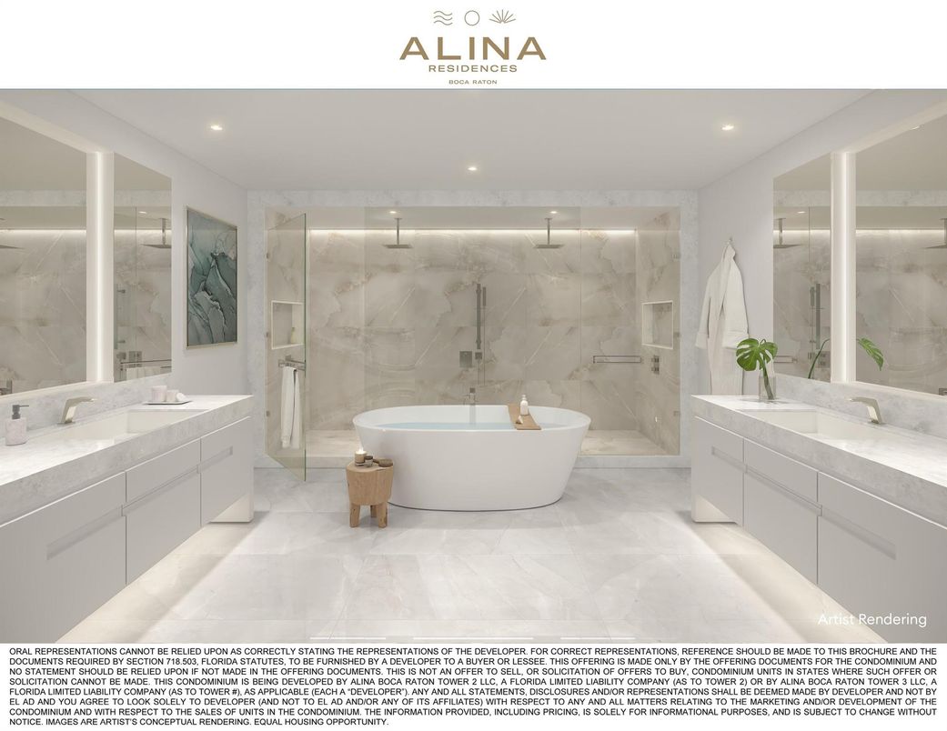 Bathroom, Dual Sink Vanities, Free Standing Baths, Glass Shower, Interior, Marble, Marble Walls, Recessed Lighting