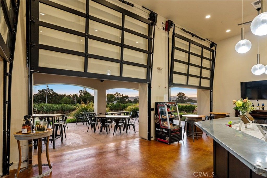 Dining room, Interior, Pendant Lights, Recessed Lighting, Wood Texture Flooring