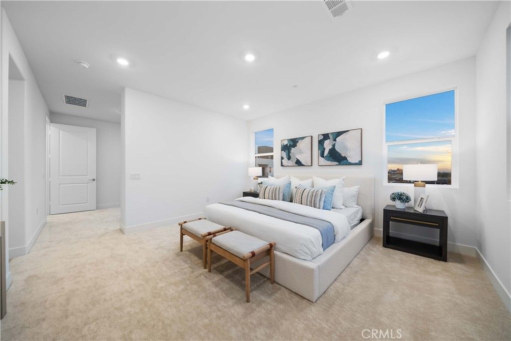 Bedroom, Interior, Recessed Lighting