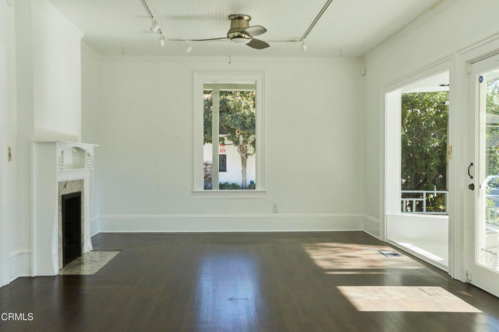 Empty room, Fireplace, Interior, Wood Texture Flooring
