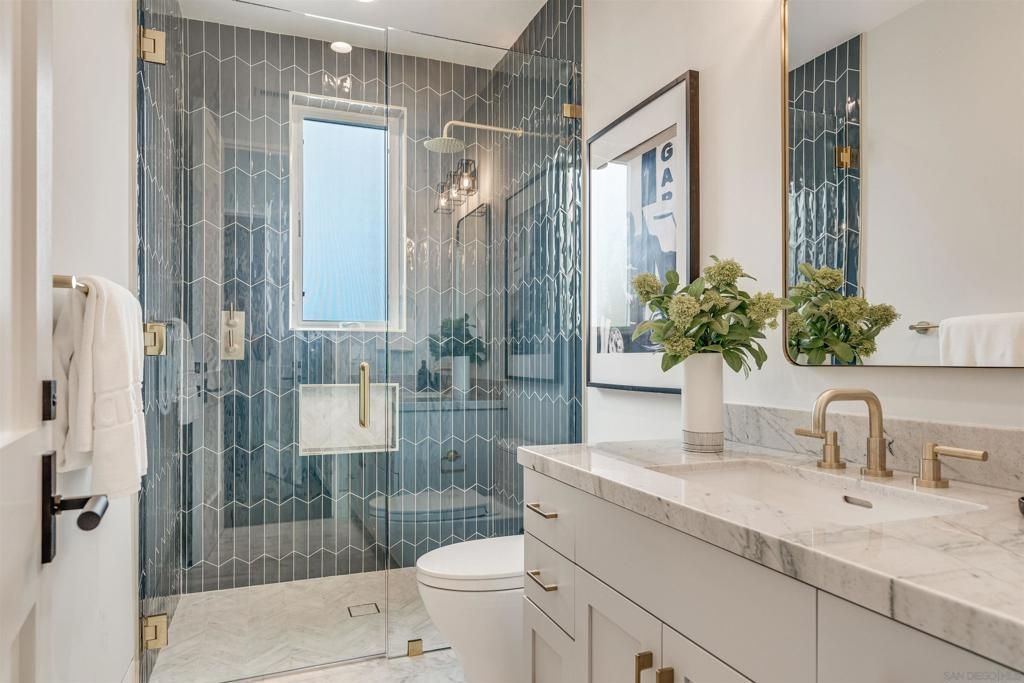 Bathroom, Glass Shower, Interior