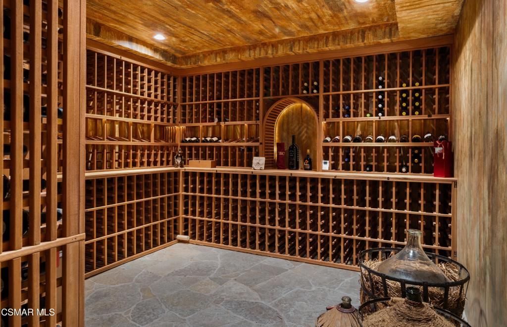 Interior, Recessed Lighting, Wine Storage, Wooden Ceilings